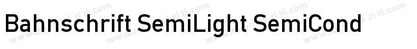 Bahnschrift SemiLight SemiCondensed字体转换